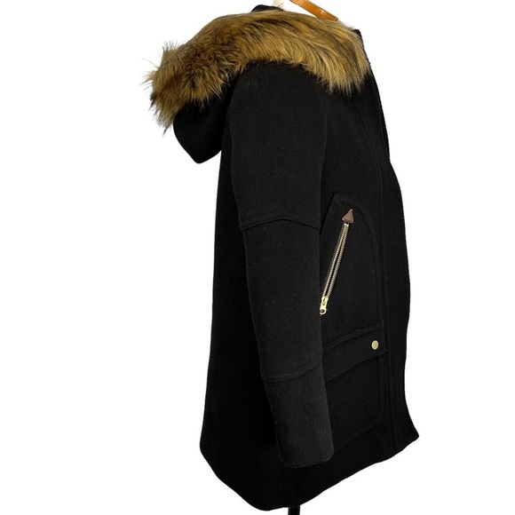 J. Crew Wool Blend Chateau Parka in Black Size 00P - Picture 5 of 13